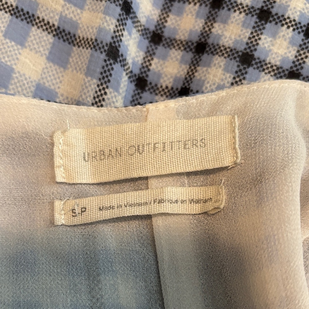 Urban Outfitters Blue Checkered Mini Dress - Picture 5 of 5